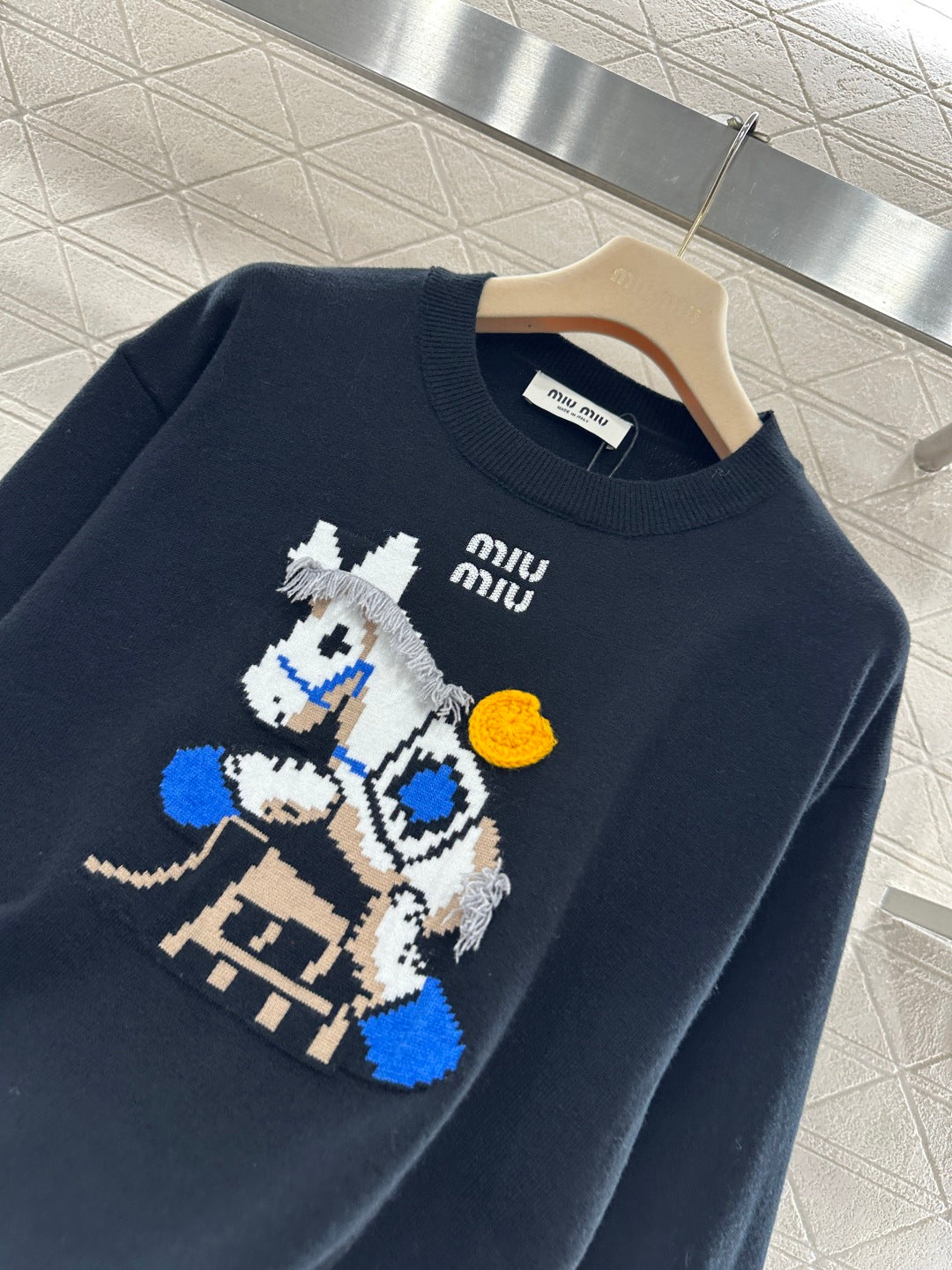 Jacquard Horse-Year Knit Sweater