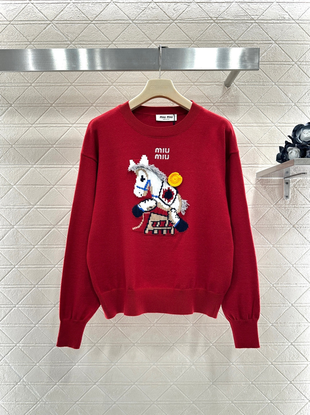 Jacquard Horse-Year Knit Sweater