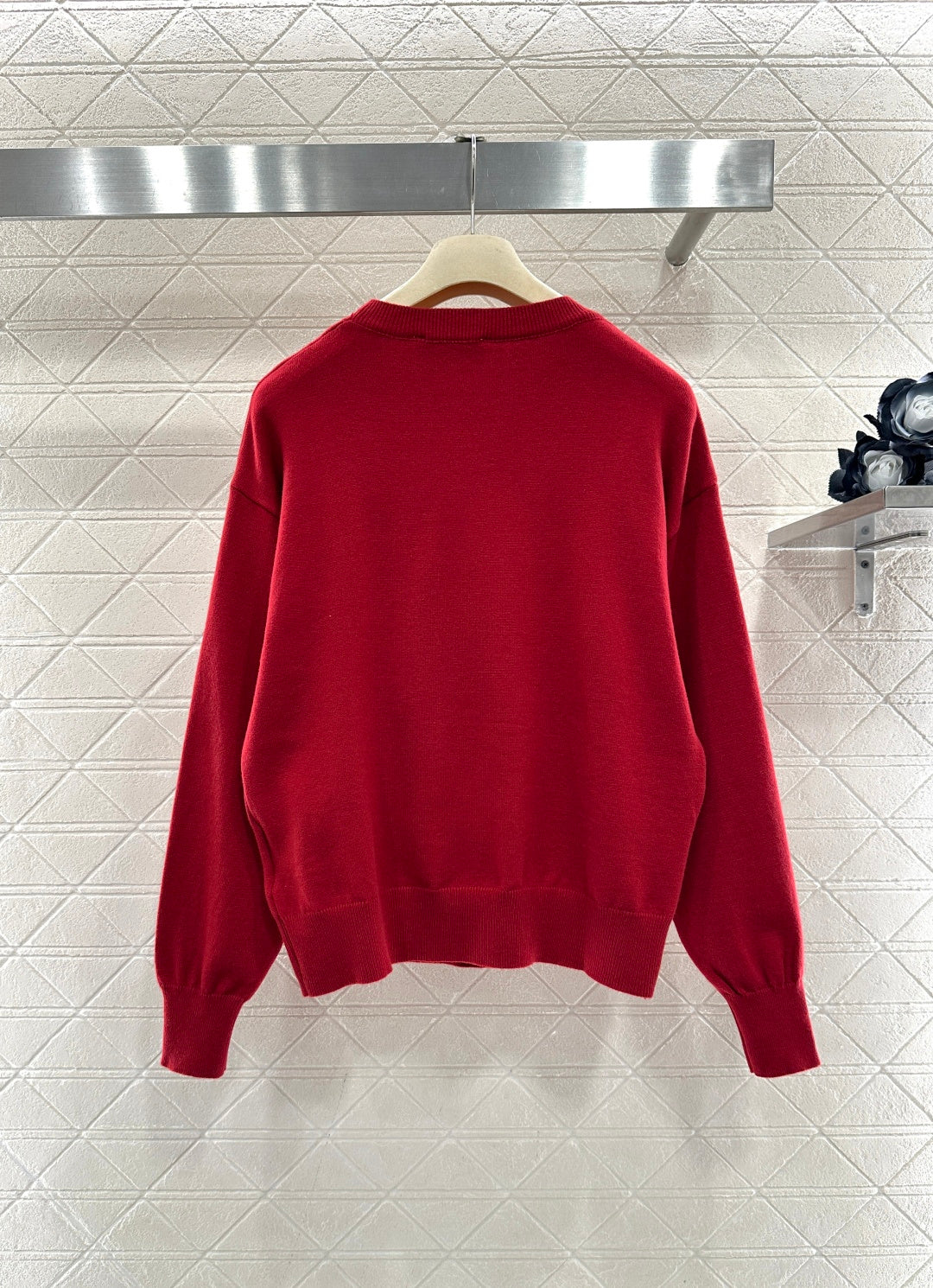 Jacquard Horse-Year Knit Sweater