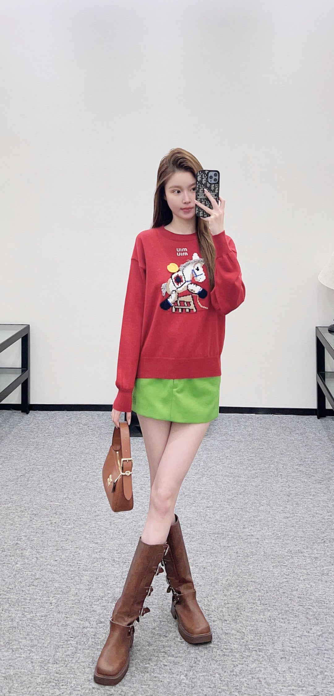 Jacquard Horse-Year Knit Sweater