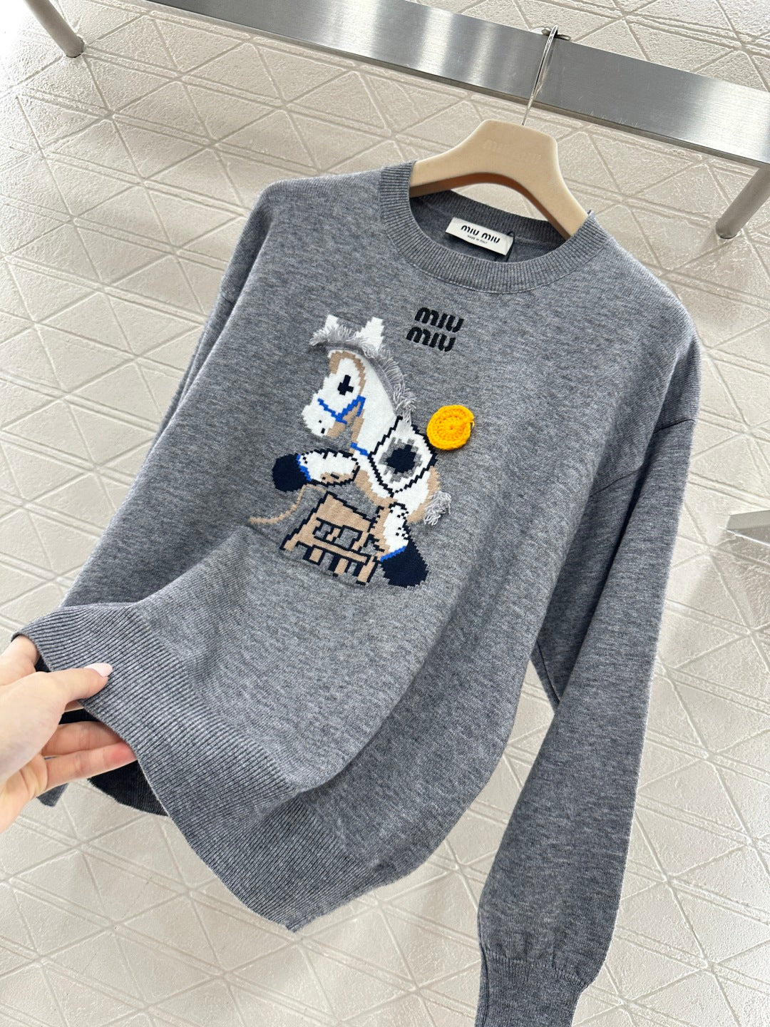 Jacquard Horse-Year Knit Sweater