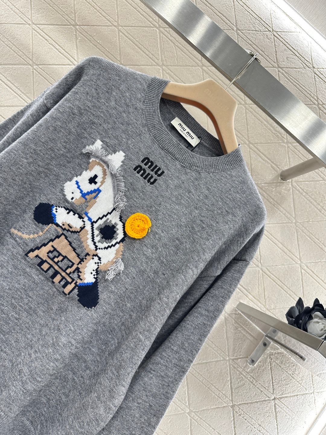 Jacquard Horse-Year Knit Sweater