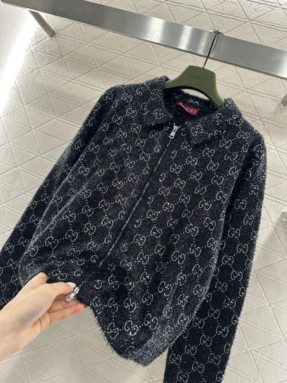 Jacquard Mid-Length Trench Coat