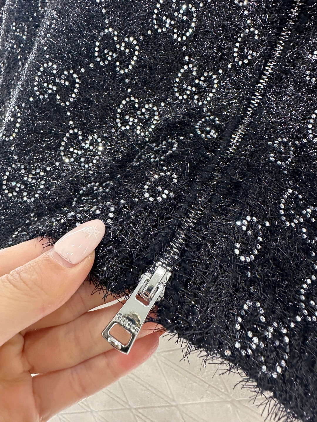 Jacquard Mid-Length Trench Coat