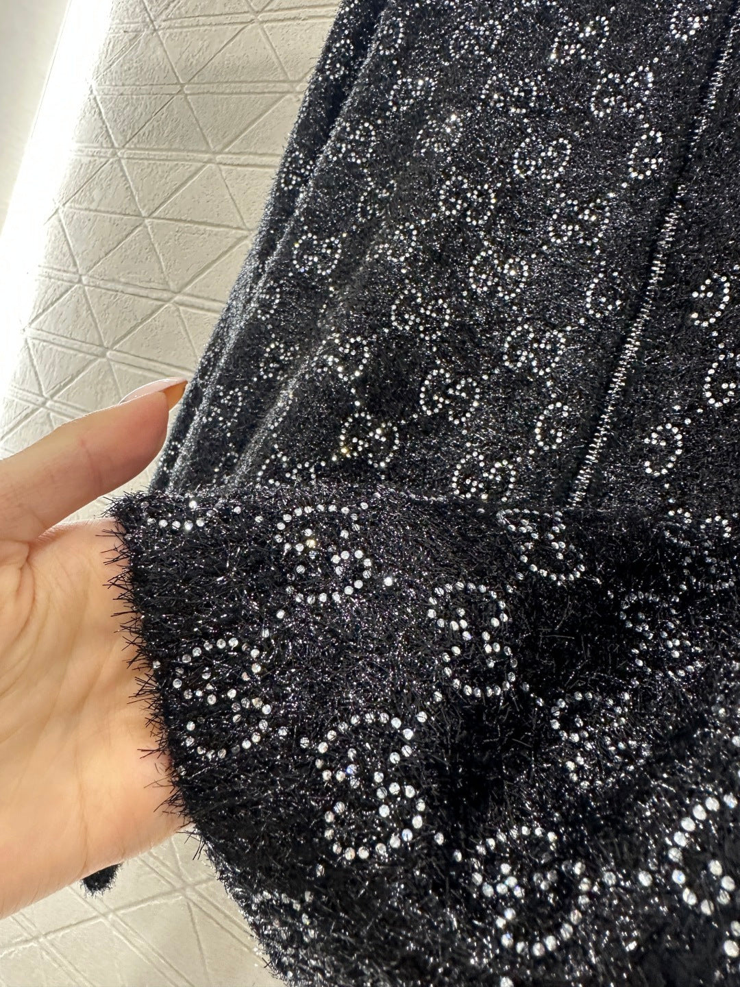 Jacquard Mid-Length Trench Coat