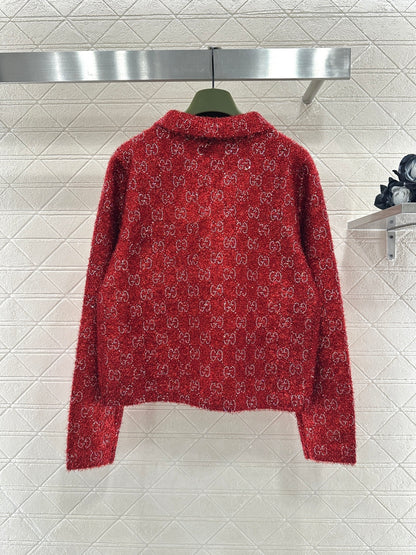 Jacquard Mid-Length Trench Coat