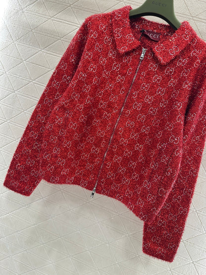 Jacquard Mid-Length Trench Coat