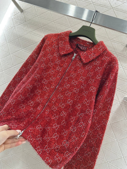 Jacquard Mid-Length Trench Coat