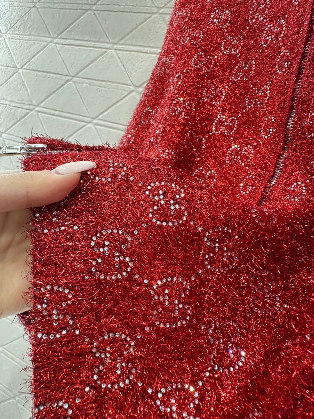 Jacquard Mid-Length Trench Coat