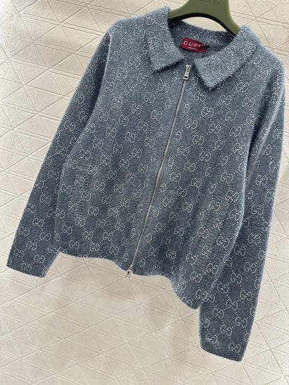 Jacquard Mid-Length Trench Coat