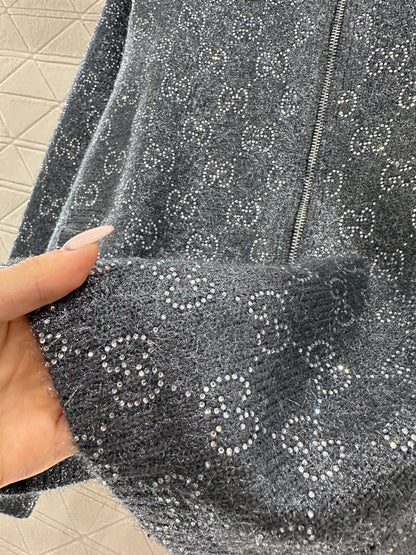 Jacquard Mid-Length Trench Coat