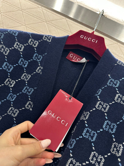 Jacquard Knit Cardigan Jacket