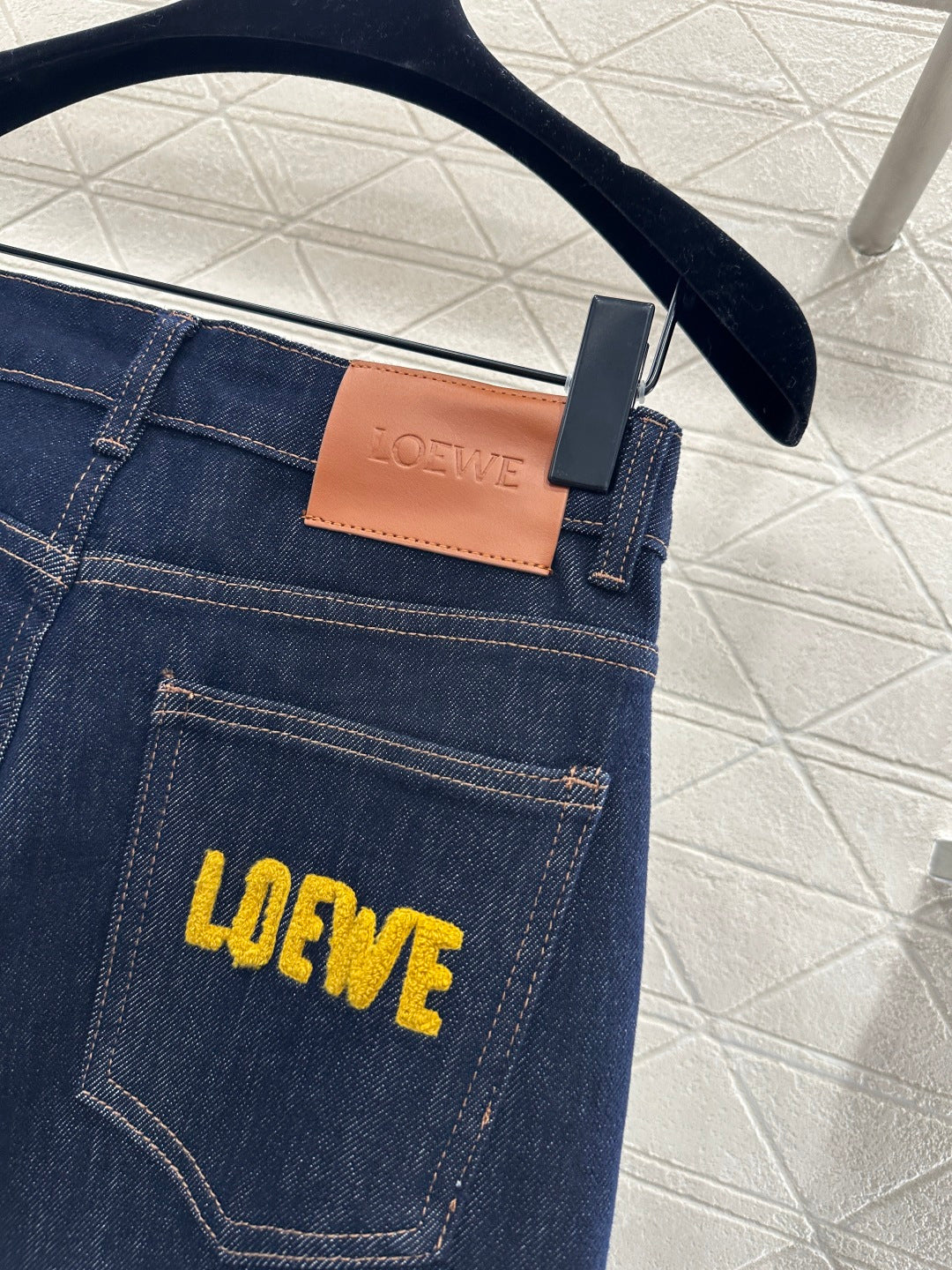 High-Waisted Distressed Straight-Leg Jeans
