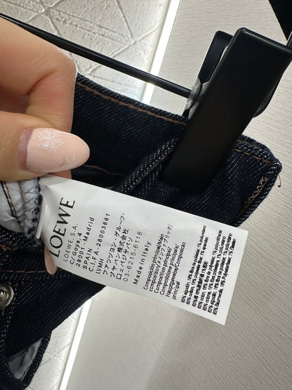 High-Waisted Distressed Straight-Leg Jeans