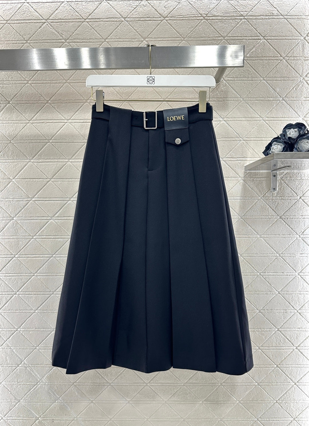 Hooded Color-Blocked Zipper Mini Skirt