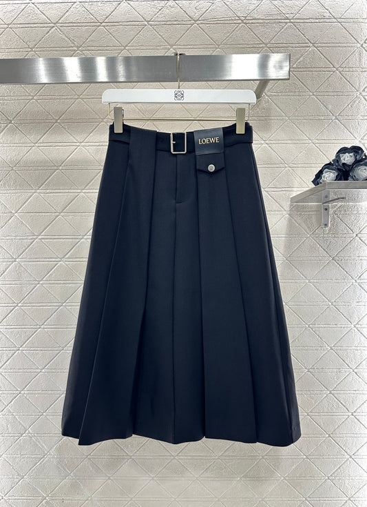 Hooded Color-Blocked Zipper Mini Skirt