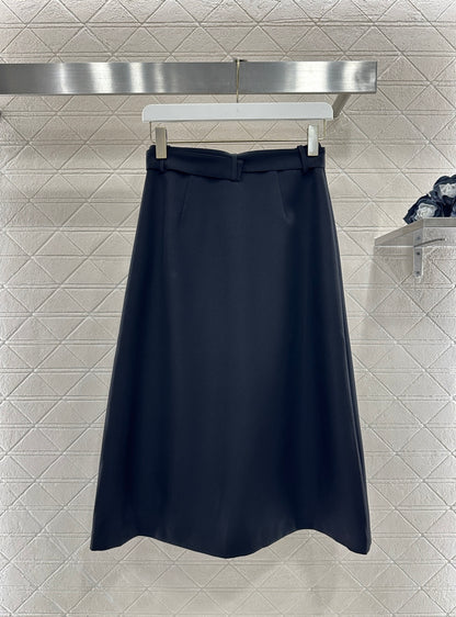 Hooded Color-Blocked Zipper Mini Skirt
