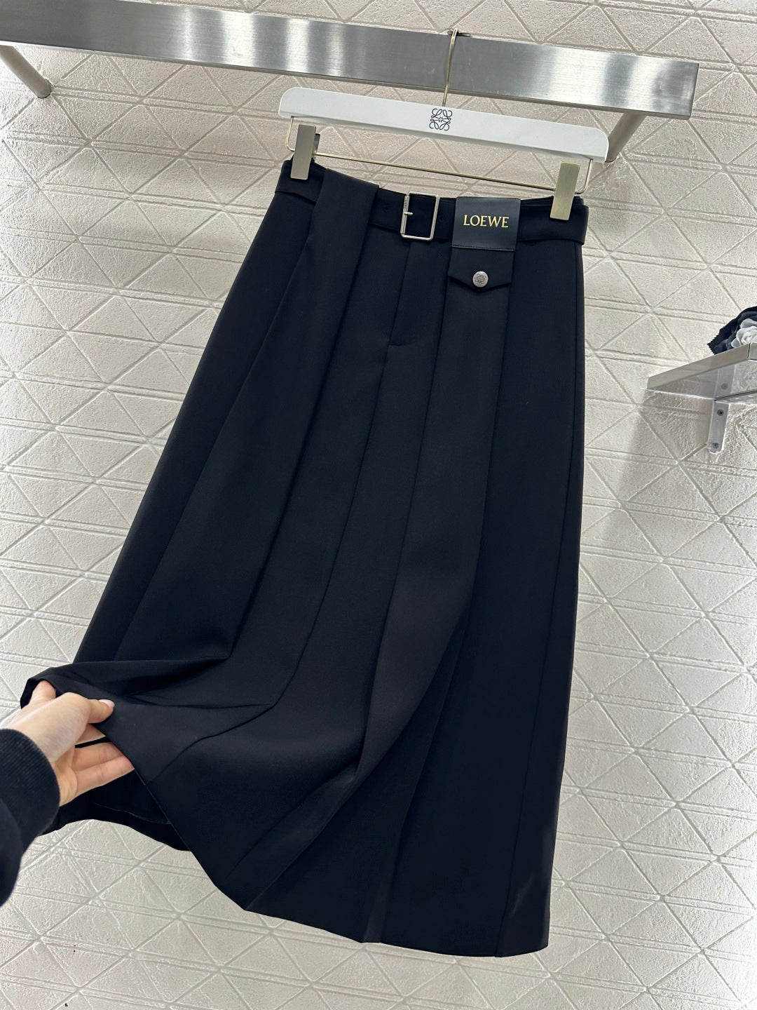Hooded Color-Blocked Zipper Mini Skirt