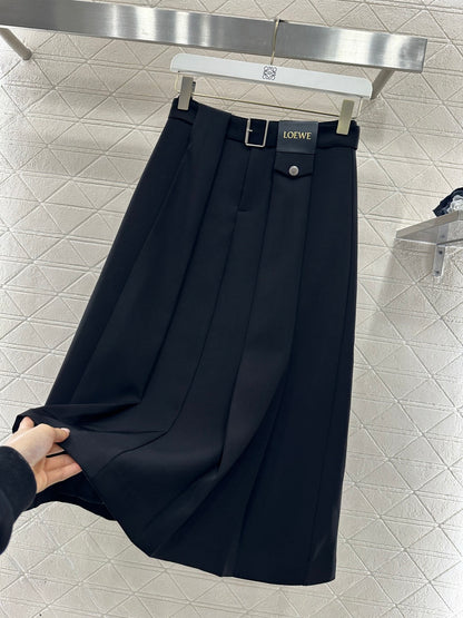 Hooded Color-Blocked Zipper Mini Skirt