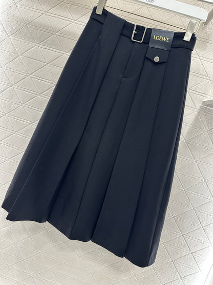 Hooded Color-Blocked Zipper Mini Skirt