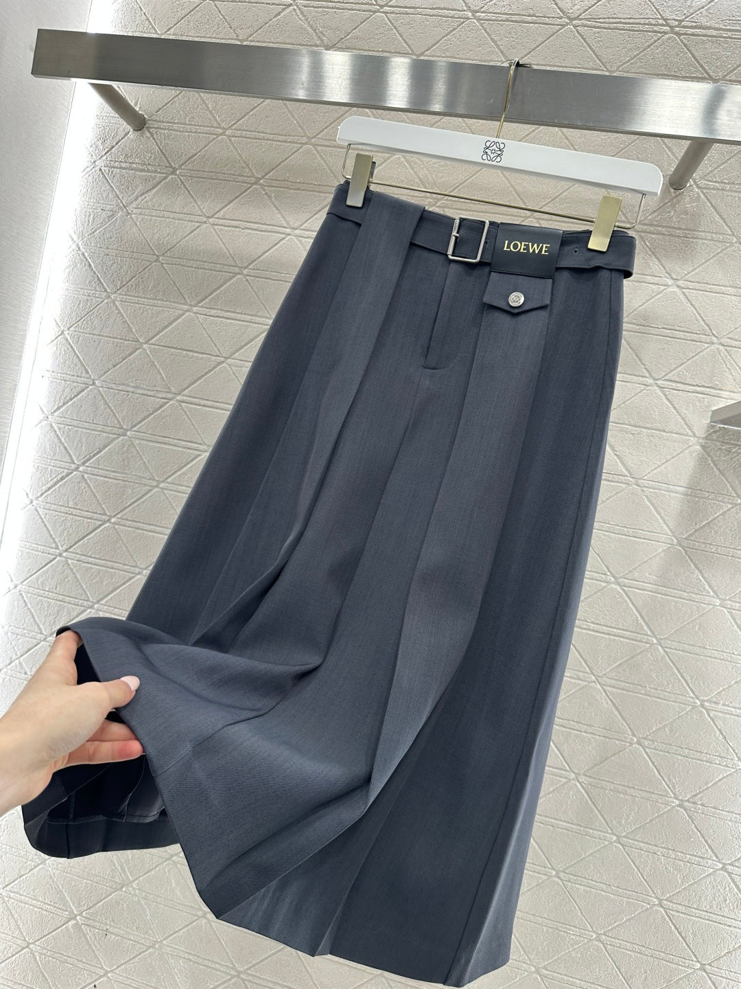 Hooded Color-Blocked Zipper Mini Skirt