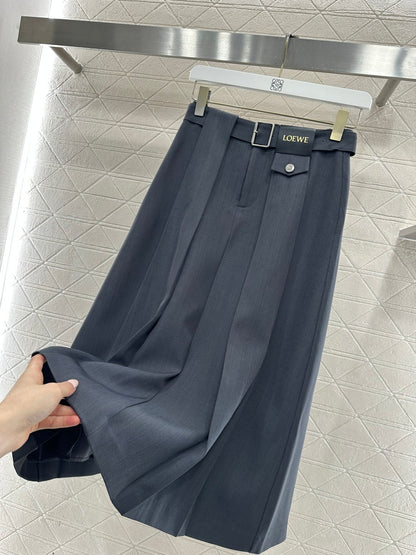 Hooded Color-Blocked Zipper Mini Skirt