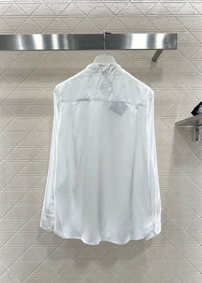 Satin Drawstring Shirt