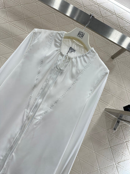Satin Drawstring Shirt