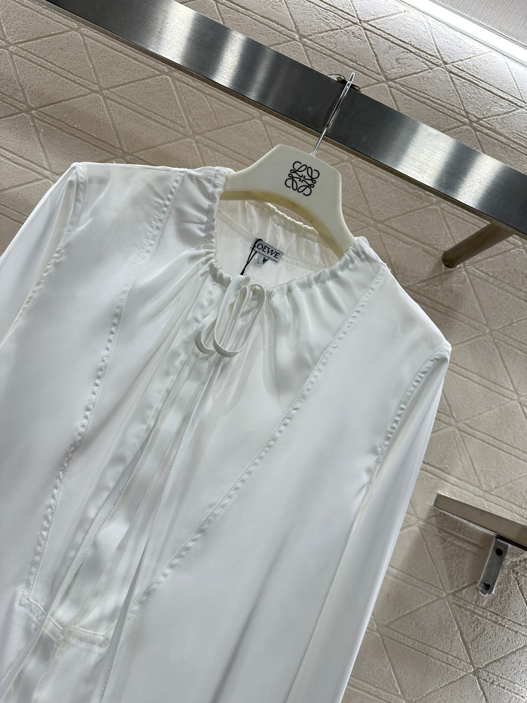 Satin Drawstring Shirt