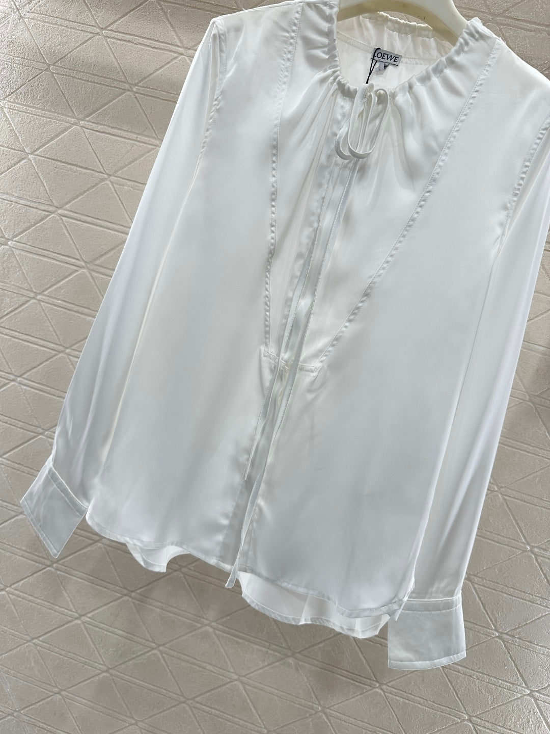 Satin Drawstring Shirt