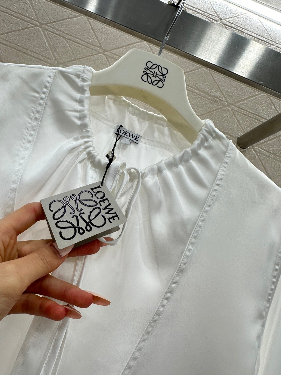 Satin Drawstring Shirt