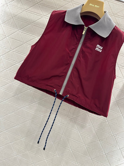 Lapel Vest and Skirt Set