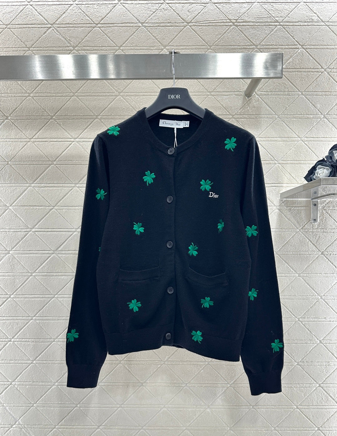 Embroidered Knit Cardigan