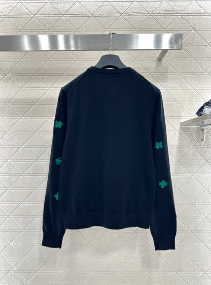 Embroidered Knit Cardigan