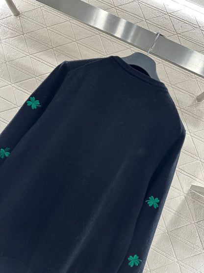 Embroidered Knit Cardigan