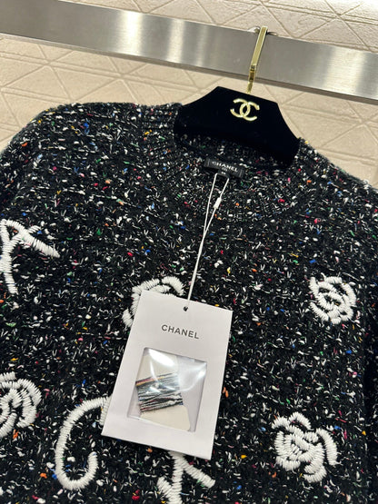 Embroidered Knit Sweater