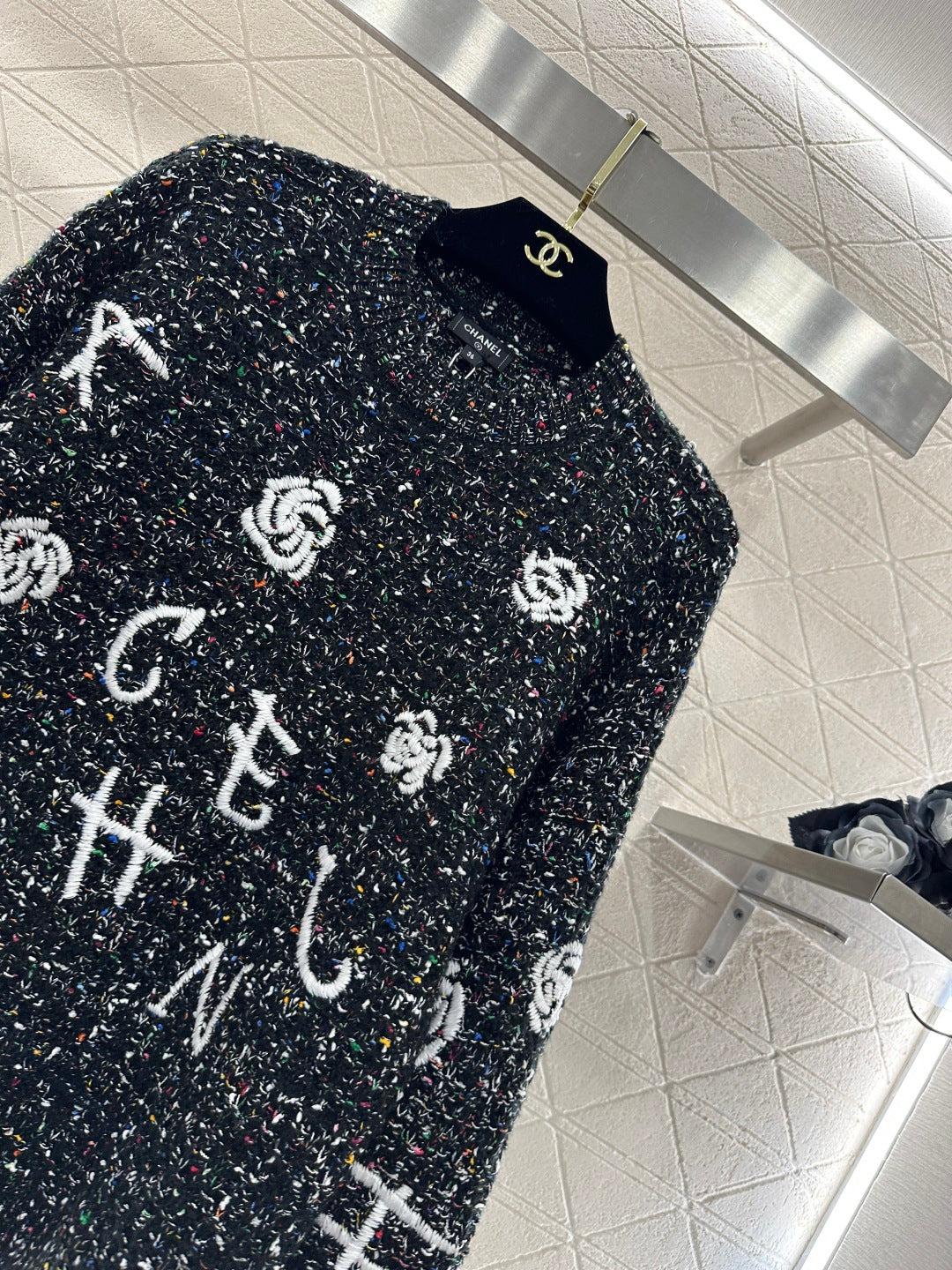 Embroidered Knit Sweater