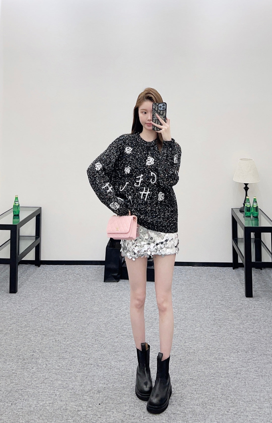 Embroidered Knit Sweater