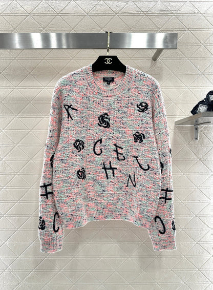 Embroidered Knit Sweater
