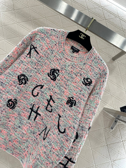 Embroidered Knit Sweater