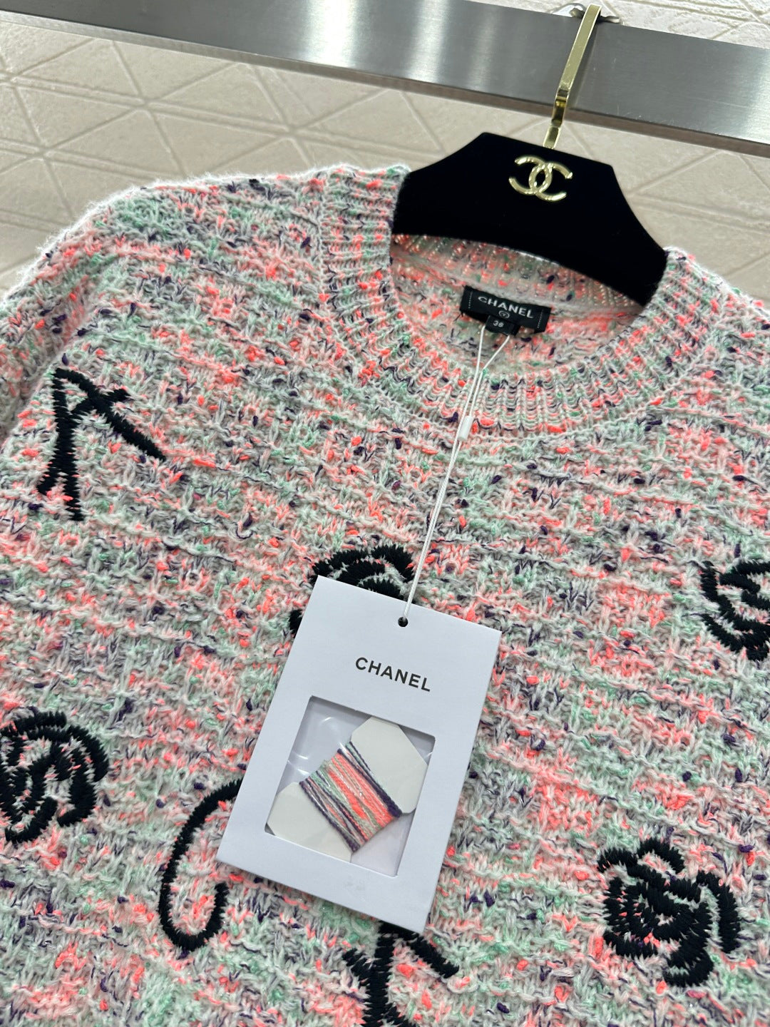 Embroidered Knit Sweater