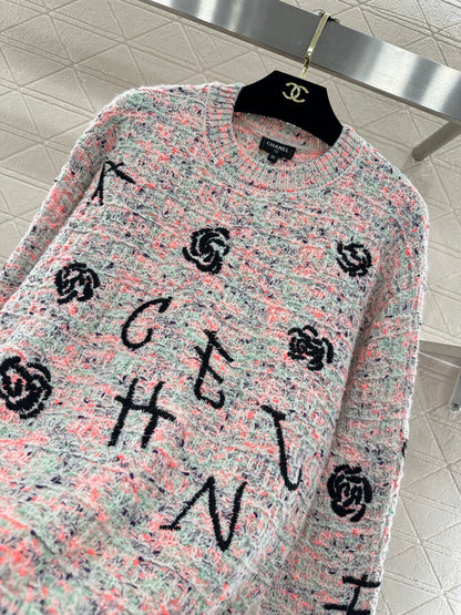 Embroidered Knit Sweater