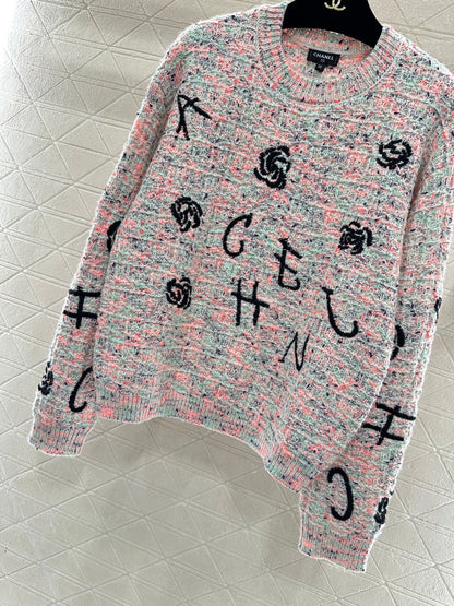 Embroidered Knit Sweater
