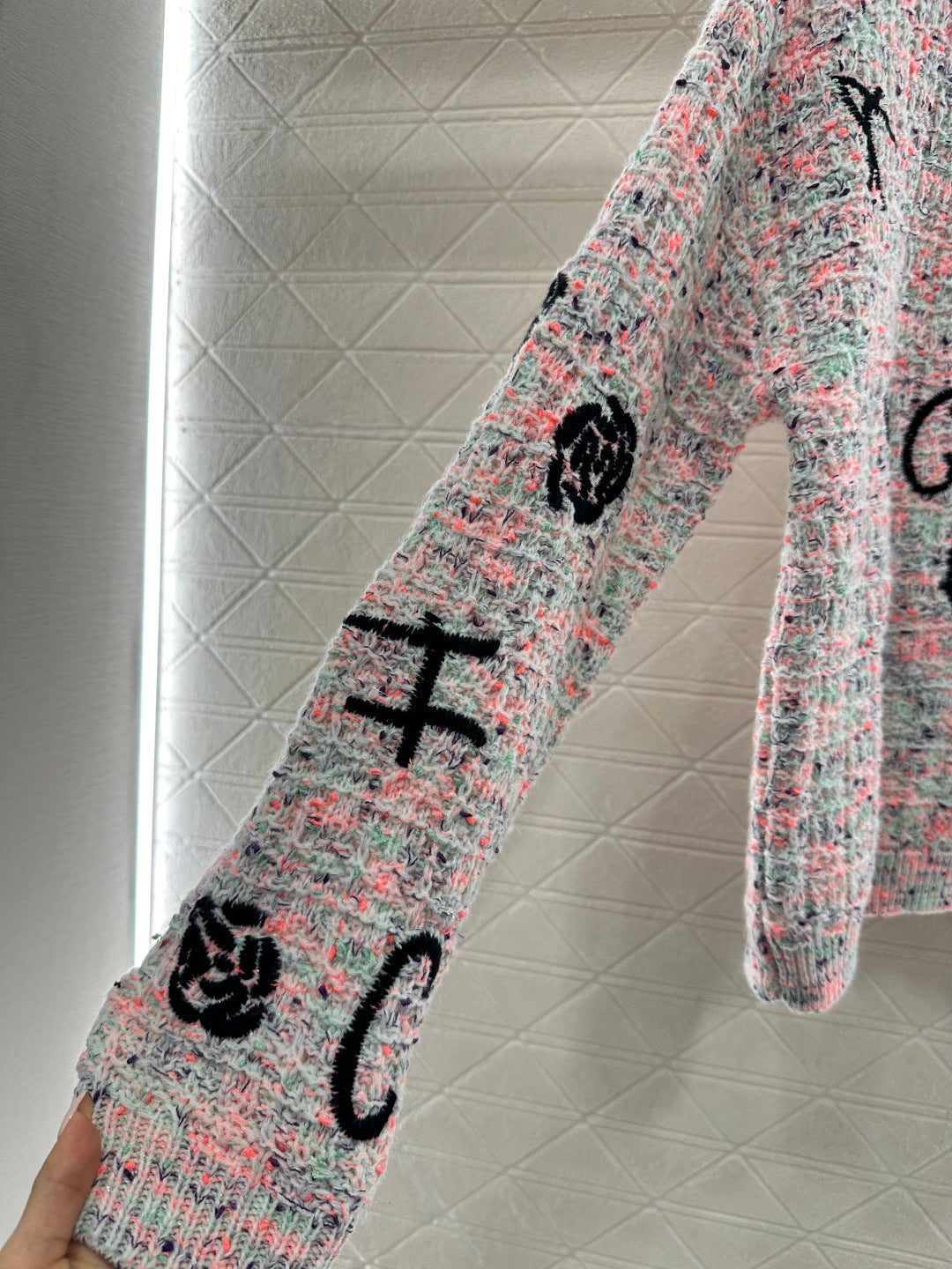 Embroidered Knit Sweater