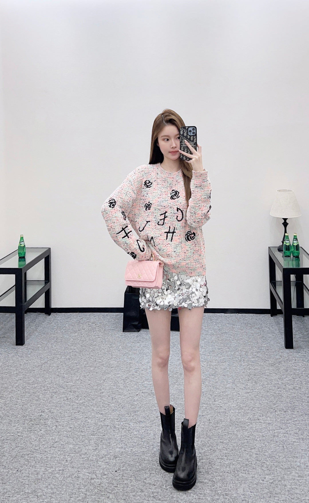 Embroidered Knit Sweater