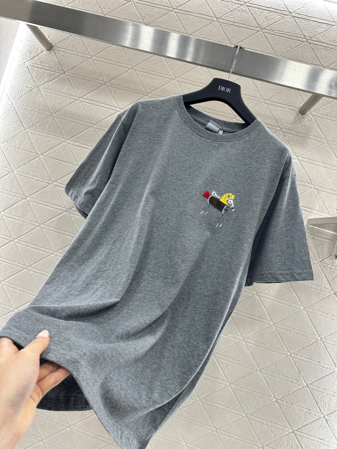 Embroidered Short-Sleeve T-Shirt