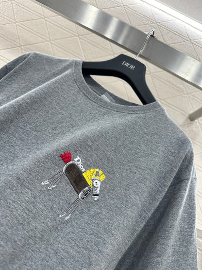 Embroidered Short-Sleeve T-Shirt