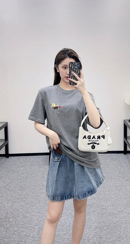 Embroidered Short-Sleeve T-Shirt