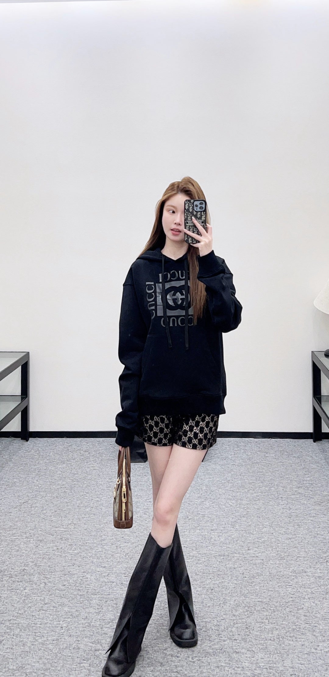 Printed Hooded Sweatshirt
