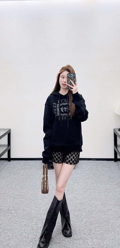 Printed Hooded Sweatshirt
